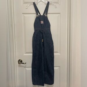 LIL DAD Vintage Kids Children’s Blue Denim Overalls Sanforized